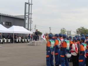 写真:令和6年度消防団秋期訓練挨拶