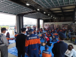 写真:令和6年度消防団秋期訓練の様子2