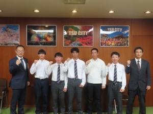 写真:第22回全国中学生都道府県対抗野球大会 in 伊豆 出場選手来訪