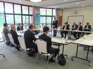写真:高虎サミットゆかりの地首長会議の様子