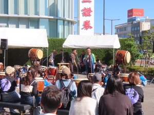 写真：津まつり 神楽洞夢前会場 挨拶