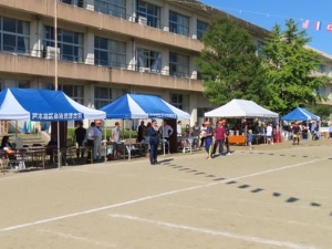 写真：10月12日開催 地区運動会 挨拶