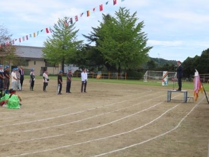 写真：10月5日開催 地区運動会 挨拶