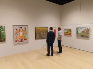 写真:第45回僲雅会日本画展 鑑賞