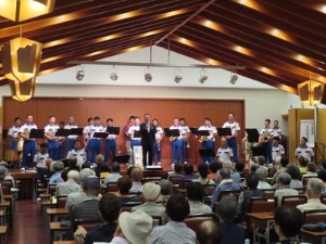 写真:9月22日開催 地区敬老会 挨拶