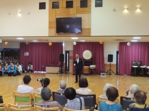 写真:9月15日開催 地区敬老会 挨拶4