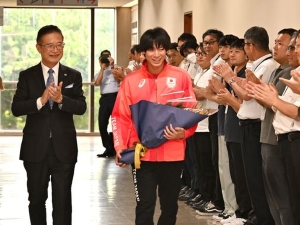 写真:戸上隼輔選手パリ2024オリンピック競技大会報告4