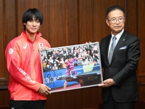 写真:戸上隼輔選手パリ2024オリンピック競技大会報告6