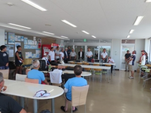 写真:第1回Beach Coastal Sprint Games 2024 TSU 挨拶