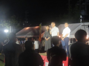 写真:第63回久居花火大会 点火式 挨拶