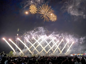 写真:第63回久居花火大会の様子1