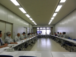 写真：台風12号に係る津市災害対策本部会議