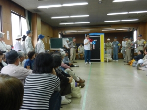 写真：敬和地区避難訓練訪問