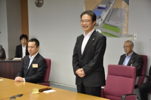 写真：倉敷紡績株式会社との立地協定調印式1