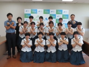 写真:令和6年度全国高等学校総合体育大会 出場選手 来訪