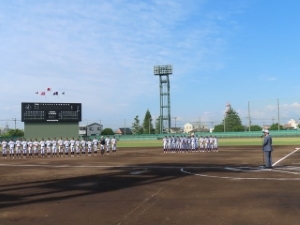 写真：第106回全国高等学校野球選手権三重大会 津球場公園内野球場開始式1