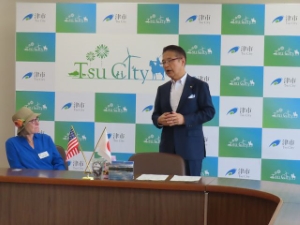 写真：アメリカ合衆国国際交流訪日団　来訪1