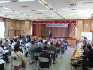 写真：津市地区社協連絡協議会総会　挨拶