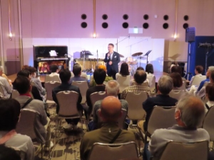 写真：第9回津ぅのドまんなかジャズFESTIVAL　挨拶