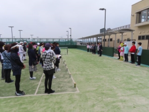 写真:第19回津市長杯新春オープンテニス大会 挨拶