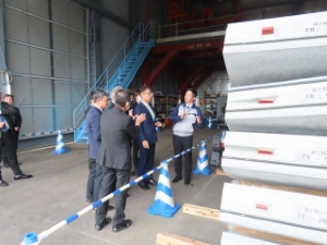 写真:藤方第二雨水幹線築造工事掘進機発進式の様子3