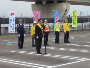 写真:令和6年春の全国交通安全運動出発式の様子1