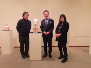 写真：宮本治彫刻展 鑑賞