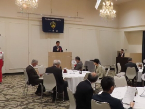 写真：「津一灯会」1月定例会 賀詞交歓会 挨拶、講演