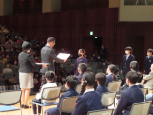 写真:令和5年度人権を考える市民のつどい 表彰の様子