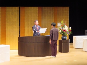 写真:表彰の様子