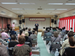 写真：第34回橋南市民センター文化祭 挨拶