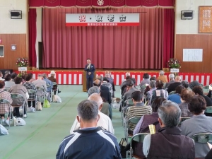写真:地区敬老会 挨拶2