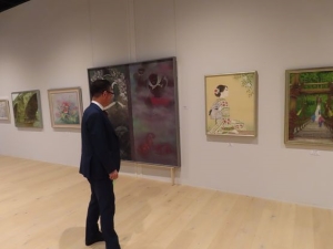 写真:第44回僲雅会日本画展 鑑賞