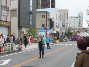 写真:津新町通り会場 挨拶
