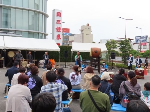 写真:津まつり 神楽洞夢前会場 挨拶