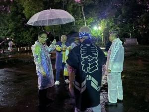 写真:美杉手筒花火(お城公園会場)