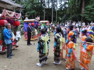写真:戸木かんこ踊り 挨拶