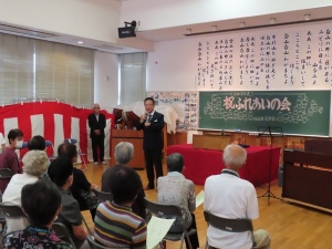 写真:地区敬老会 挨拶6