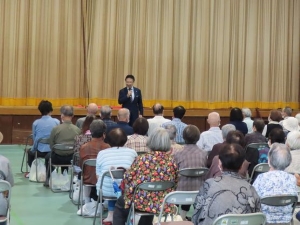 写真:地区敬老会 挨拶2