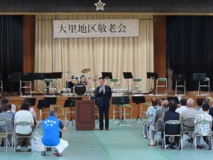 写真:地区敬老会 挨拶1