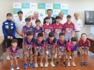 写真:全国小学生卓球大会出場選手