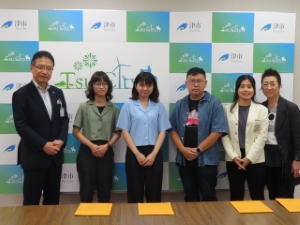 写真:台湾科技大学インターンシップ生他 来訪