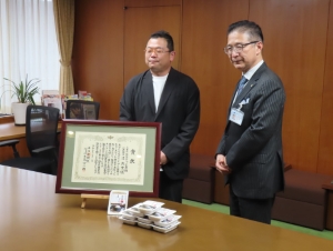 写真:中日農業賞特別賞受賞報告