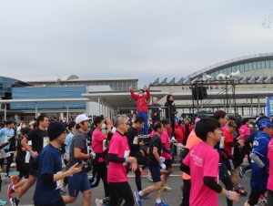 写真:津シティーマラソン応援