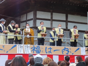 写真:元町千手観音節分会挨拶