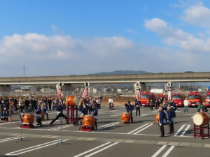 写真:出初式木遣り