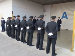 写真:出初式本部訓示