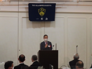 写真:津一灯会新春講演会