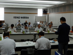 写真:地域懇談会<河芸地区>
