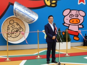 写真：おやつタウン グランドオープンセレモニー1